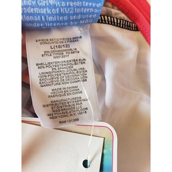 Girls Tankini Lg 10/12 Pink Aztec Print Padded Swimsuit Bathing Suit Top - Picture 6 of 6